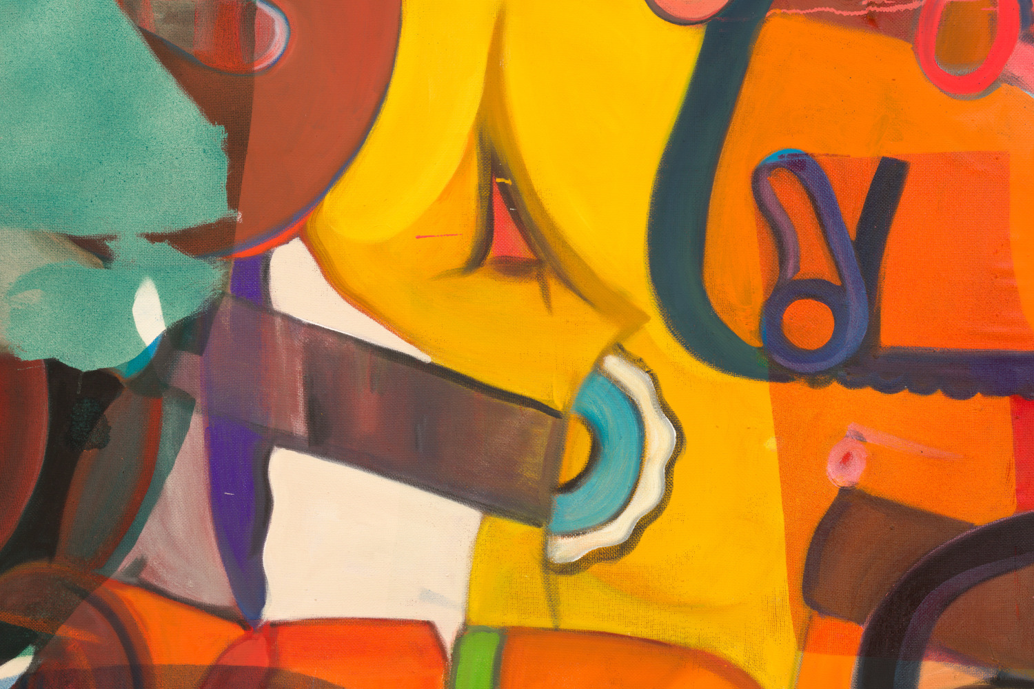 Detail of painting by Alex Hubbard