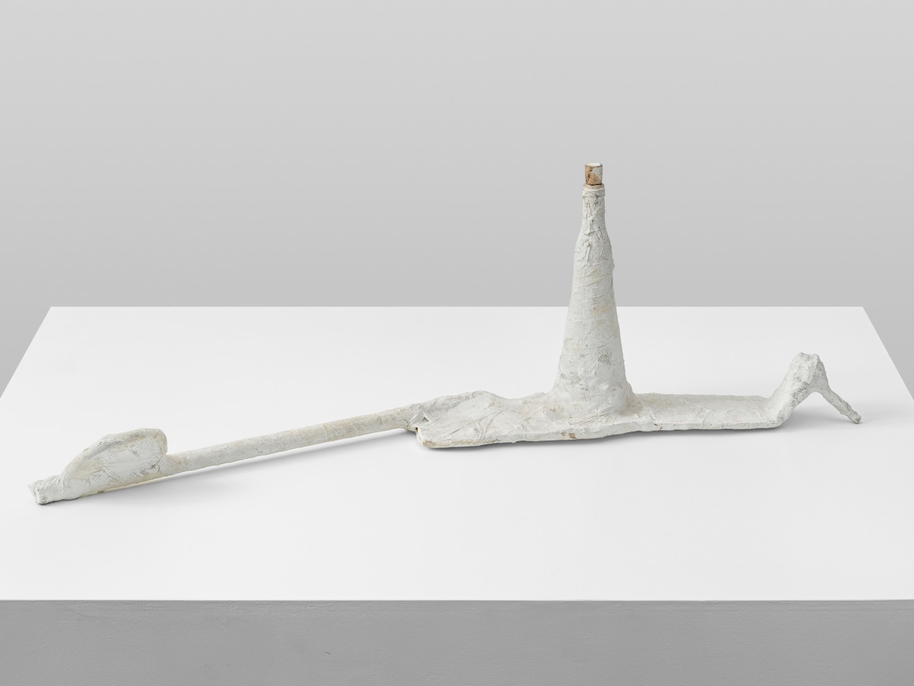 Labstück

1983

Plaster, papier-m&amp;acirc;ch&amp;eacute; and gauze on glass bottle and wood

36 x 26 x 110 cm / 14 1/8 x 10 1/4 x 43 1/4 in

&amp;copy; Archiv Franz West &amp;copy; Estate Franz West