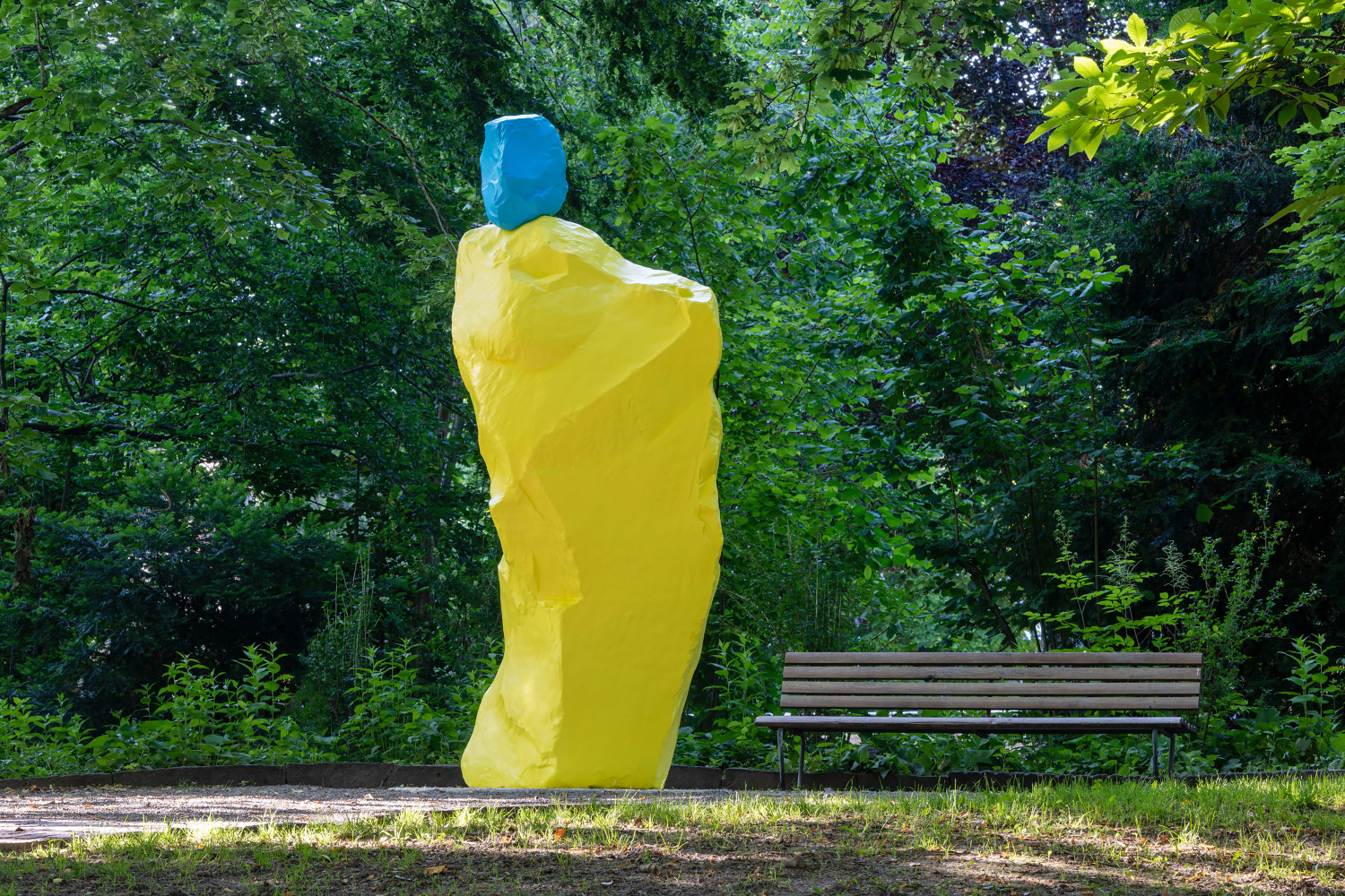 Installation view of work by Ugo Rondinone