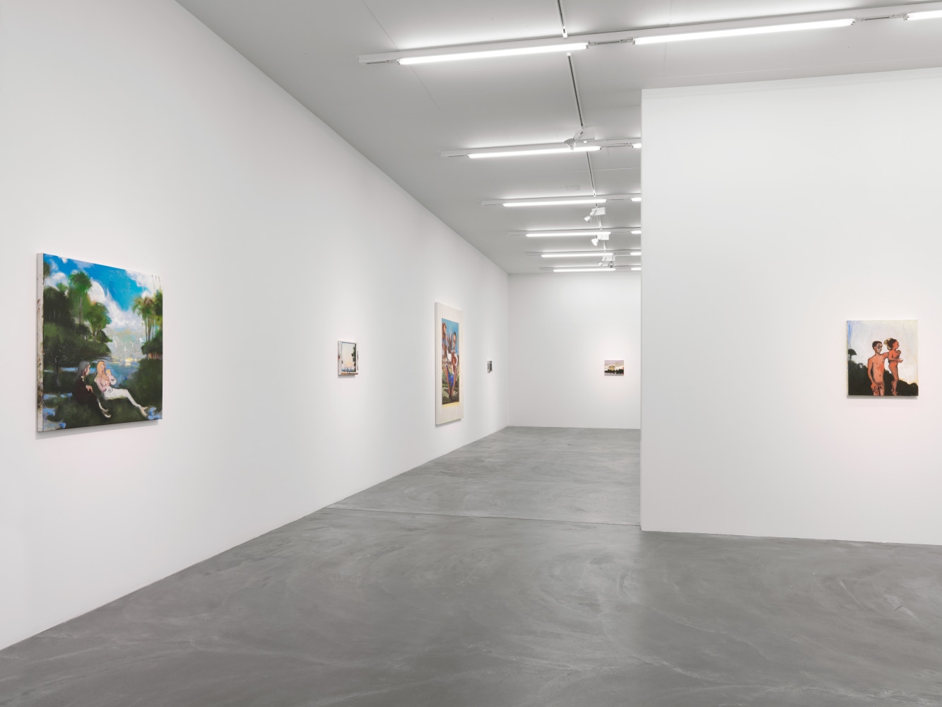 Installation view of Verne Dawson paintings exhibition