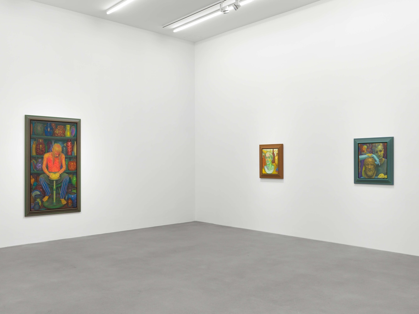 Installation view, Steven Shearer, Working from Life, Galerie Eva Presenhuber, Waldmannstrasse, Zurich, 2021