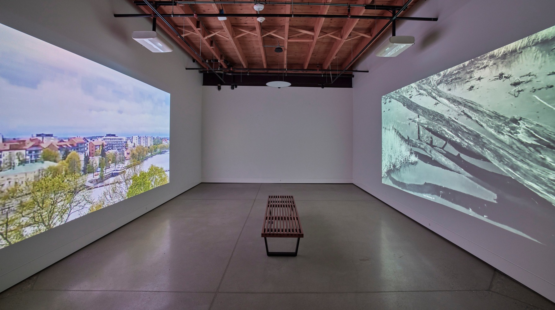 Installation view, Sam Falls, Nothing Without Nature, Cookie Factory, Denver, 2025