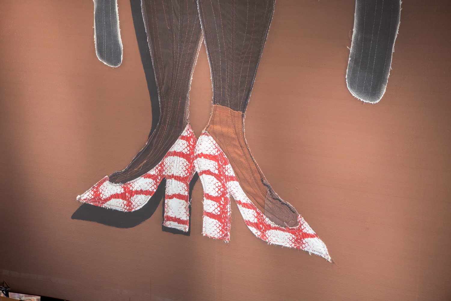 Installation view, Tschabalala Self, Loosie in the Park, Highline Billboard, New York, 2024