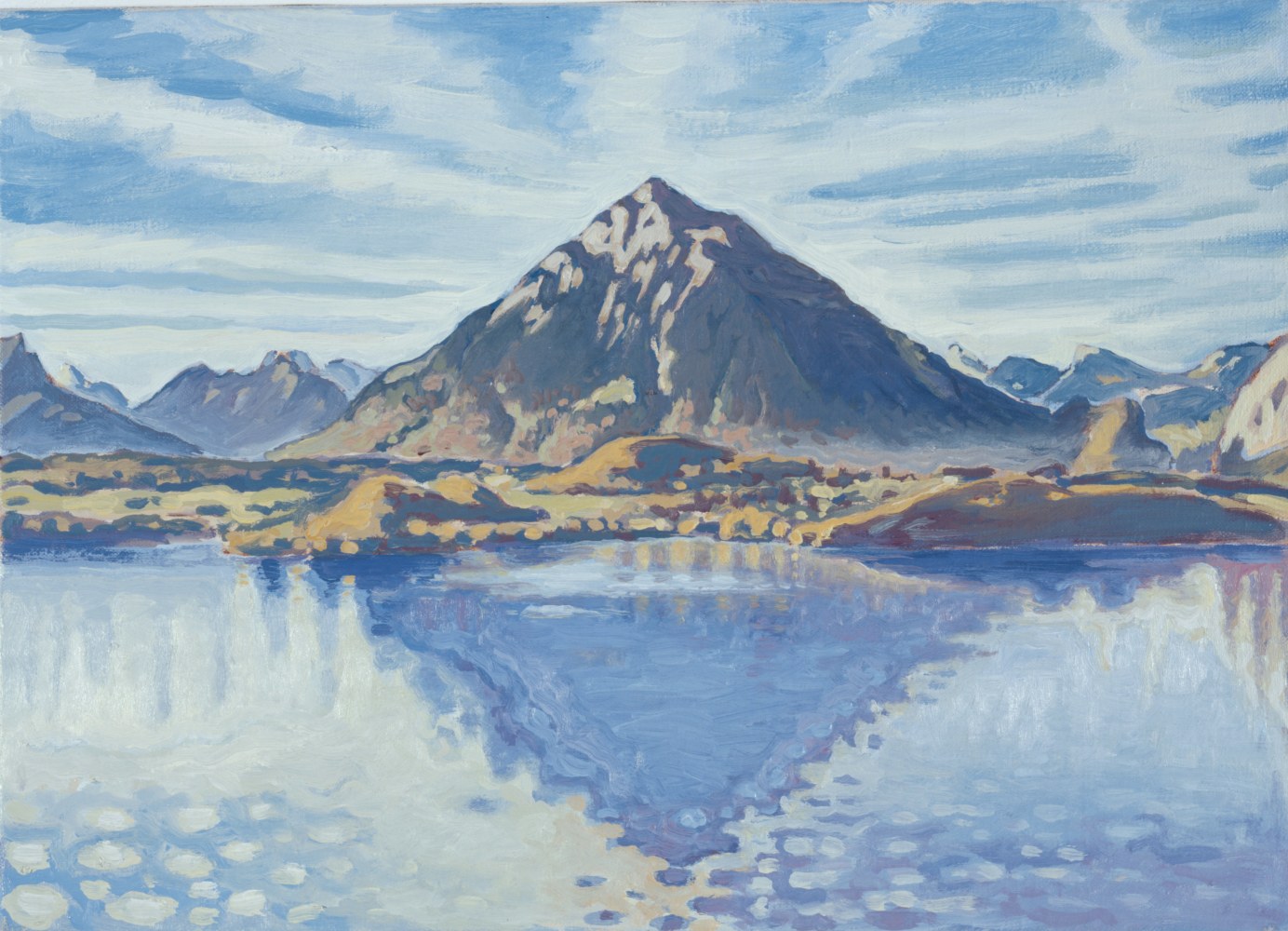 Lake painting by Jean-Frédéric Schnyder