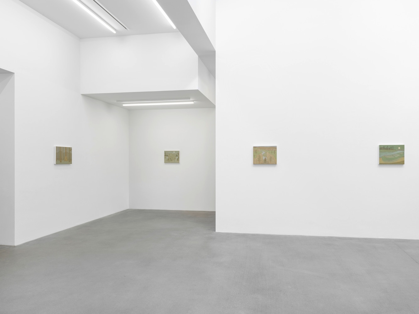 Installation view, John Dilg, Planet on the Prairie, Galerie Eva Presenhuber, Waldmannstrasse, Zurich, 2024