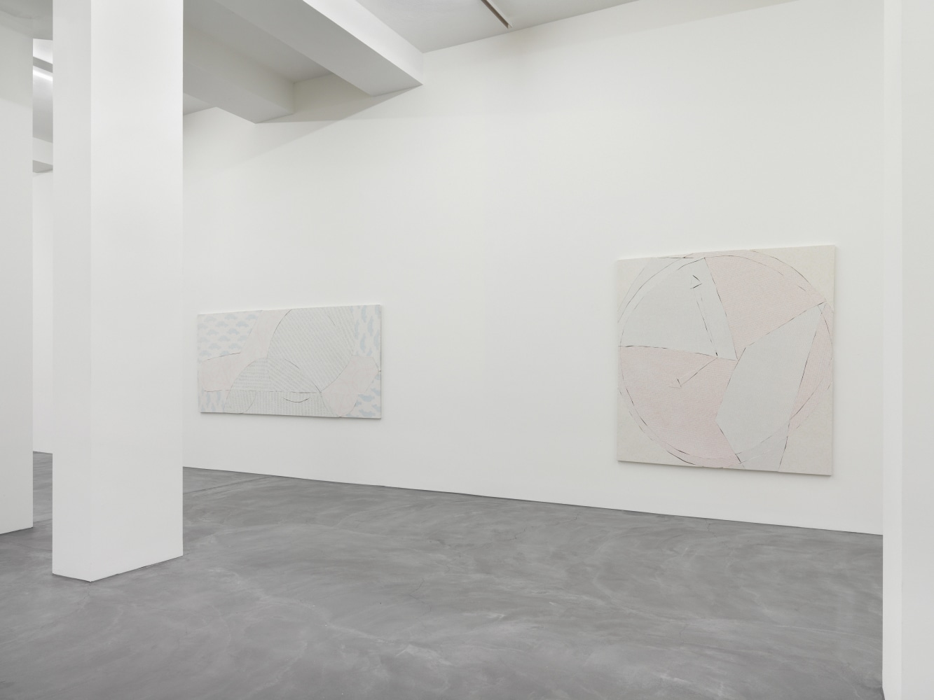 Installation view of Wyatt Kahn wall reliefs