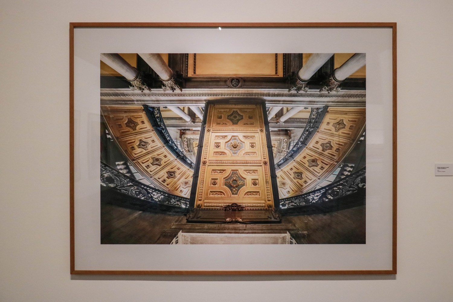 Installation view of photographs by Candida Höfer