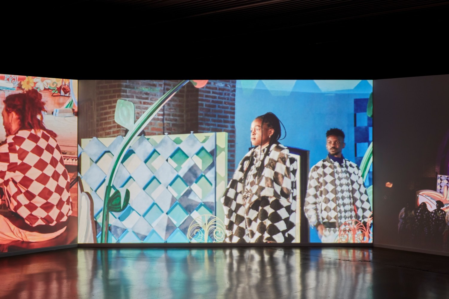 Installation view, Tschabalala Self,&amp;nbsp;Feed Me, Kiss Me, Need Me, Cultuurcentrum Strombeek, Grimbergen, 2023