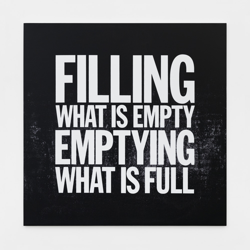 FILLING WHAT IS EMPTY, EMPTYING WHAT IS FULL

2015

Acrylic on canvas

122 x 122 cm / 48 x 48 in

&amp;copy; Giorno Poetry Systems