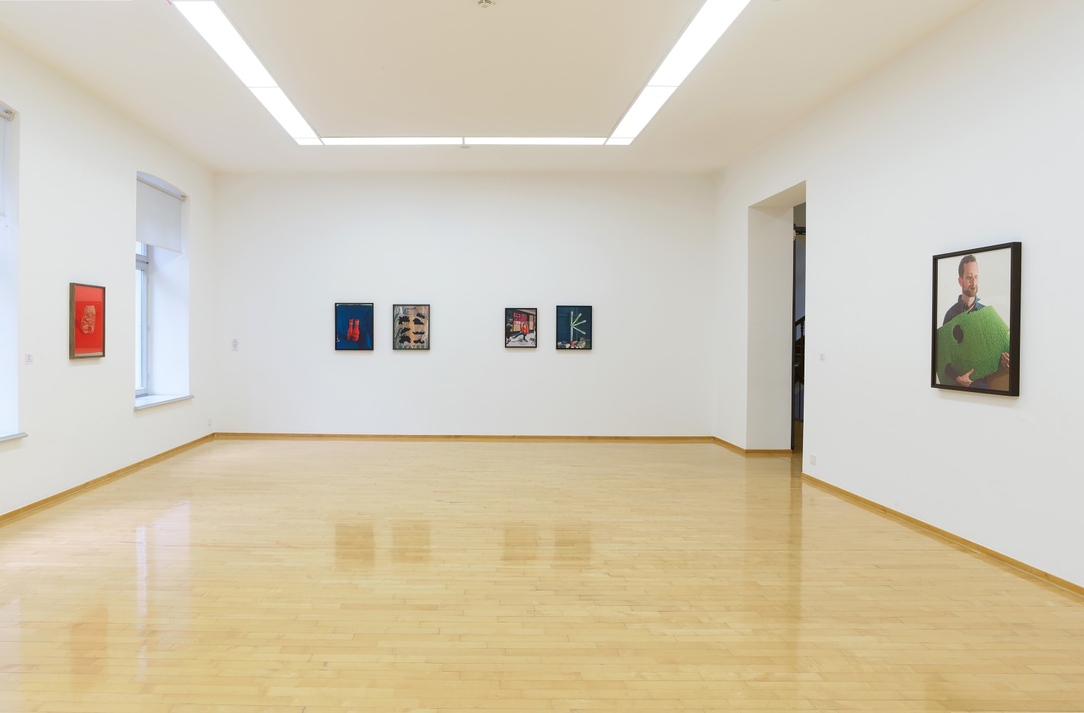 Installation view of Works by Lucas Blalock