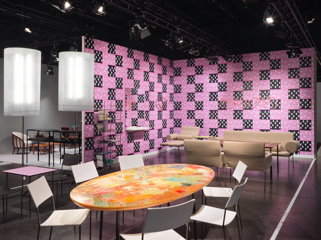 Installation view, Franz West, Furniture Works, Galerie Eva Presenhuber, Design Miami, Basel, 2024