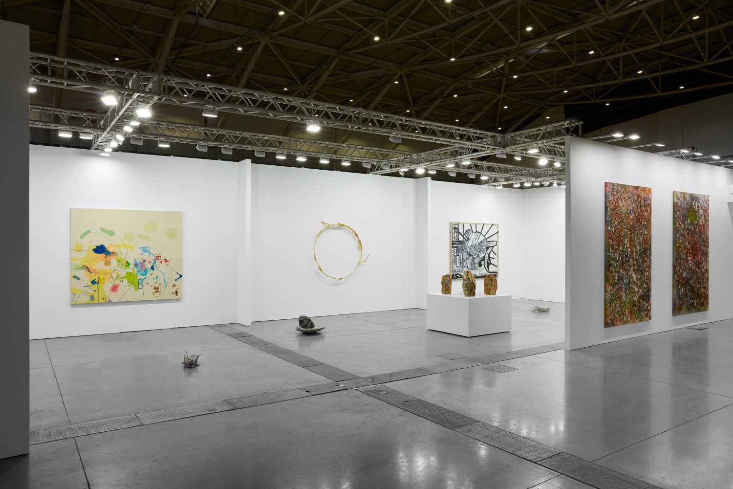Installation view of works by various artists