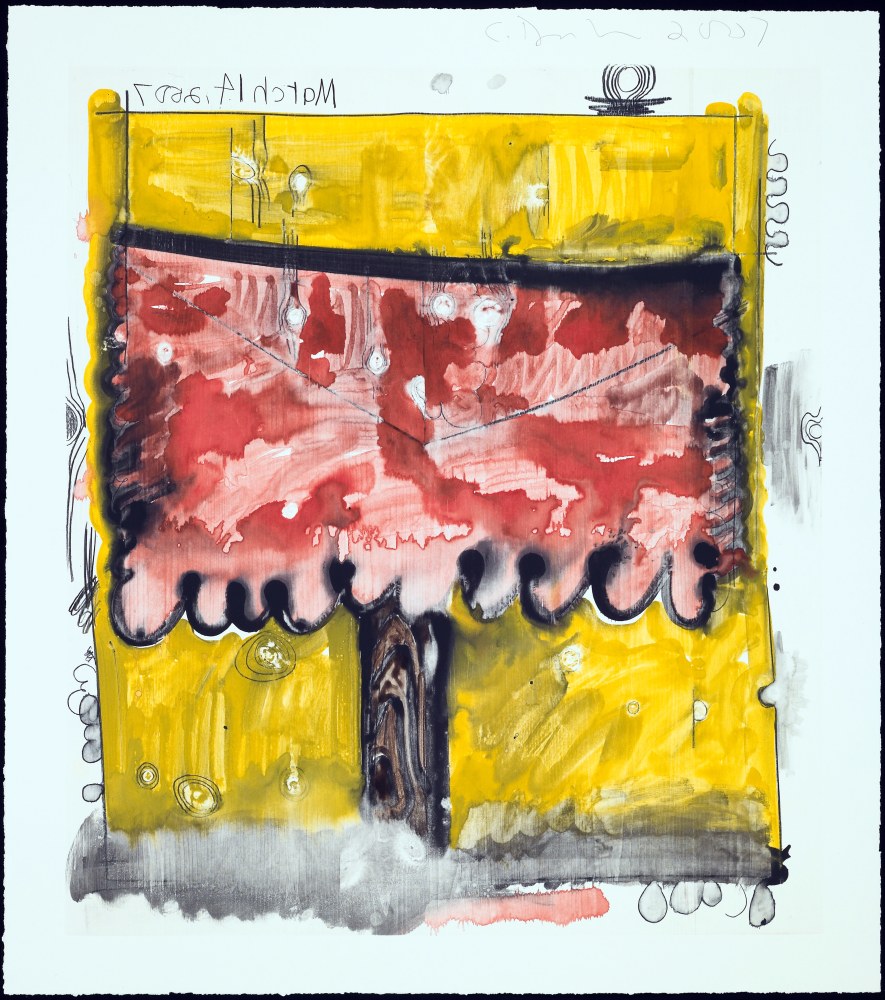 monotype by Carroll Dunham