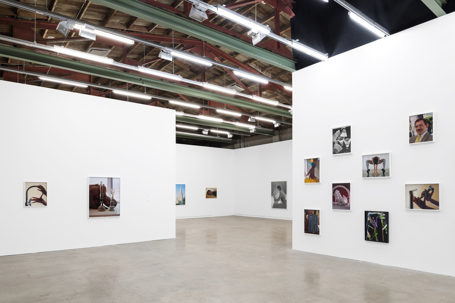 Installation view of photographies by Torbjørn Rødland