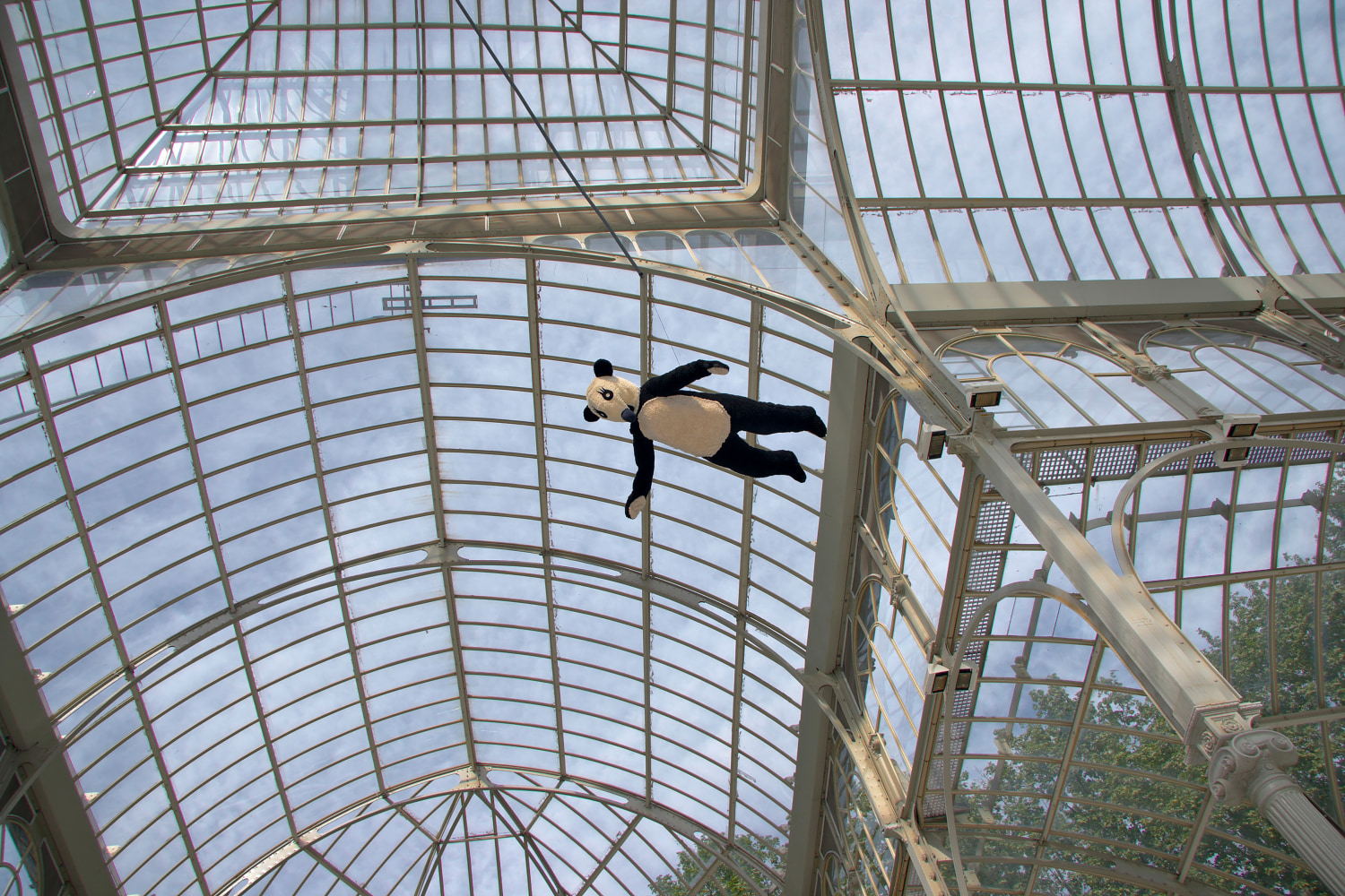 Installation view of sculptures by Peter Fischli and David Weiss