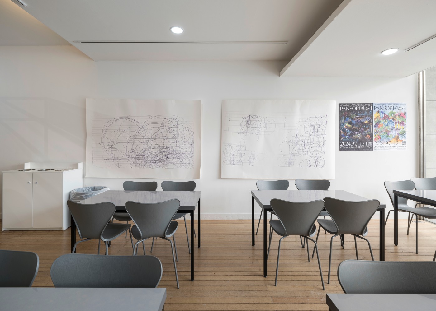 Installation view, Angela Bulloch, Drawing Machine, 15th Gwangju Biennale, Gwangju, 2024