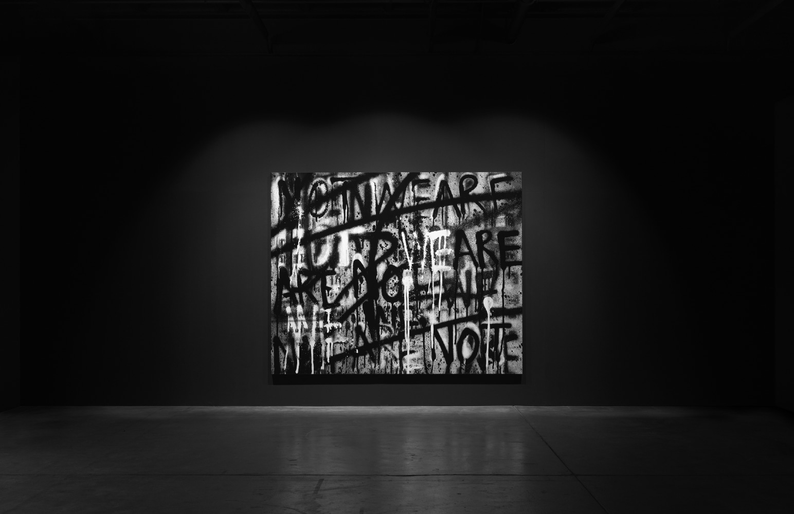 installation view of works by Adam Pendleton