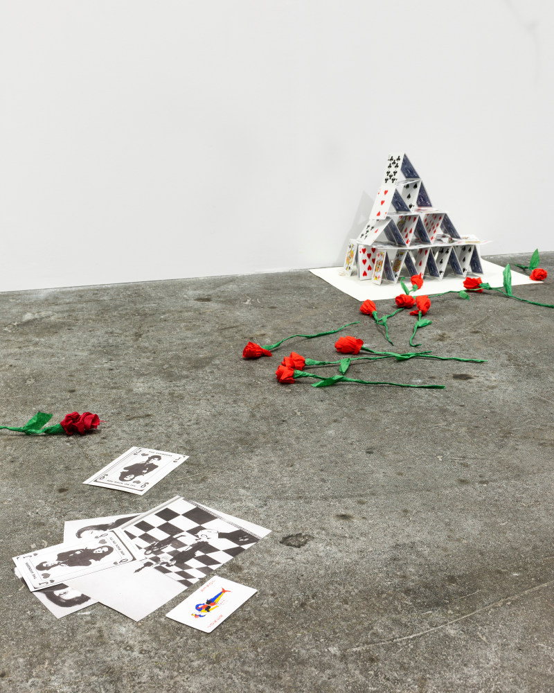 Installation view, Karen Kilimnik, The Joker Episode of The Avengers, Art Basel Unlimited, Basel, 2024