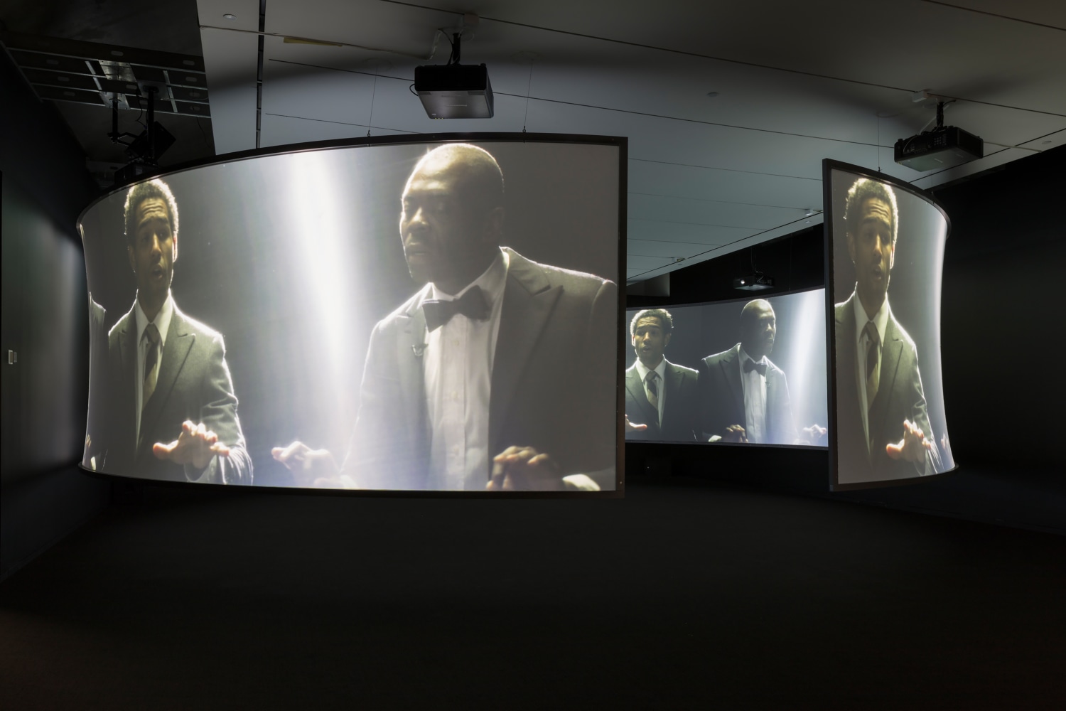 Installation view of Works by Doug Aitken