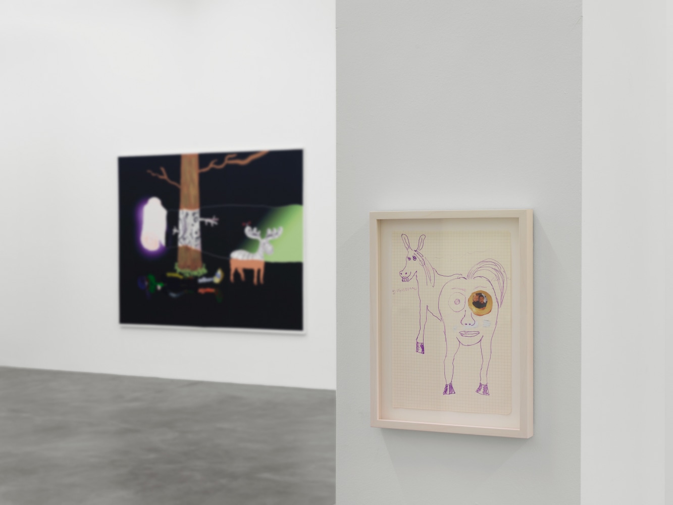 Installation view of Michael Williams paintings exhibition