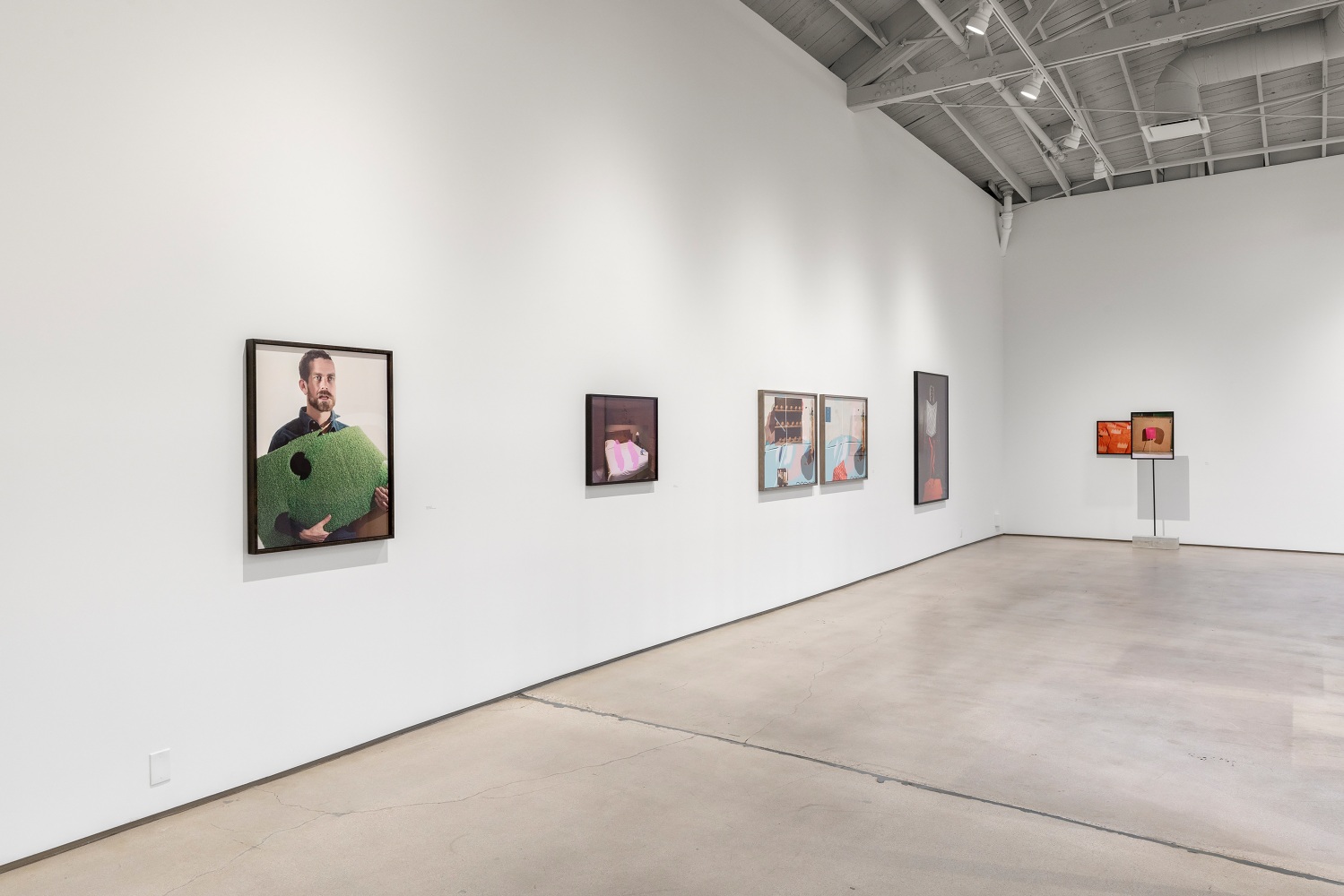 Installation view of Works by Lucas Blalock