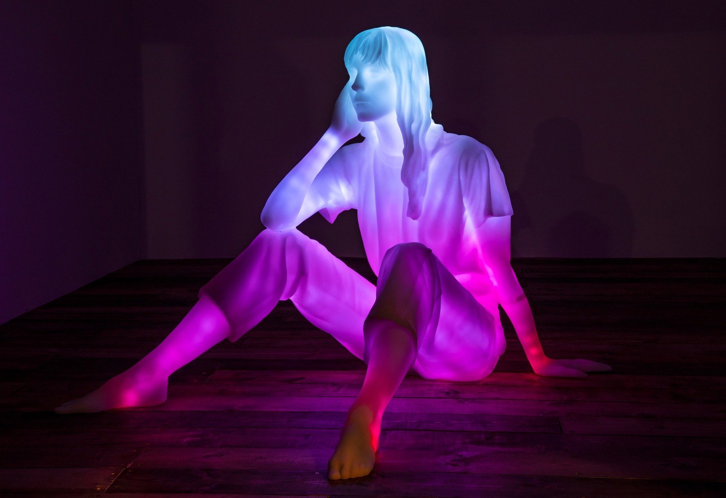 Installation view of Works by Doug Aitken