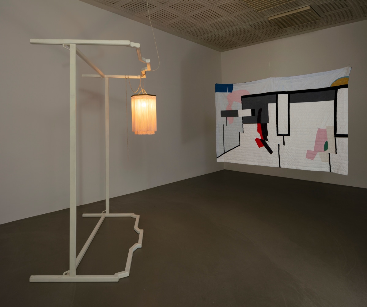 Installation view, Martin Boyce &amp;amp; Arrange Whatever Pieces Come Your Way, The Day Before Sewn into Sleep, Haubrok Foundation, Berlin, 2024&amp;nbsp;