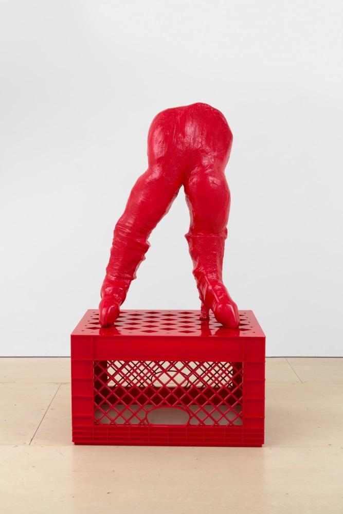 TSCHABALALA SELF

Red Legs on Red Milk Crate

2017 - 2021

Sculpture: house paint on plaster cast

Pedestal: laser cut MDF, and automotive paint

Sculpture 125.5 x 81.5 x 51 cm / 49 1/2 x 32 x 20 in

Pedestal 61 x 101.5 x 73.5 cm / 24 x 40 x 29 in

SELF 47769