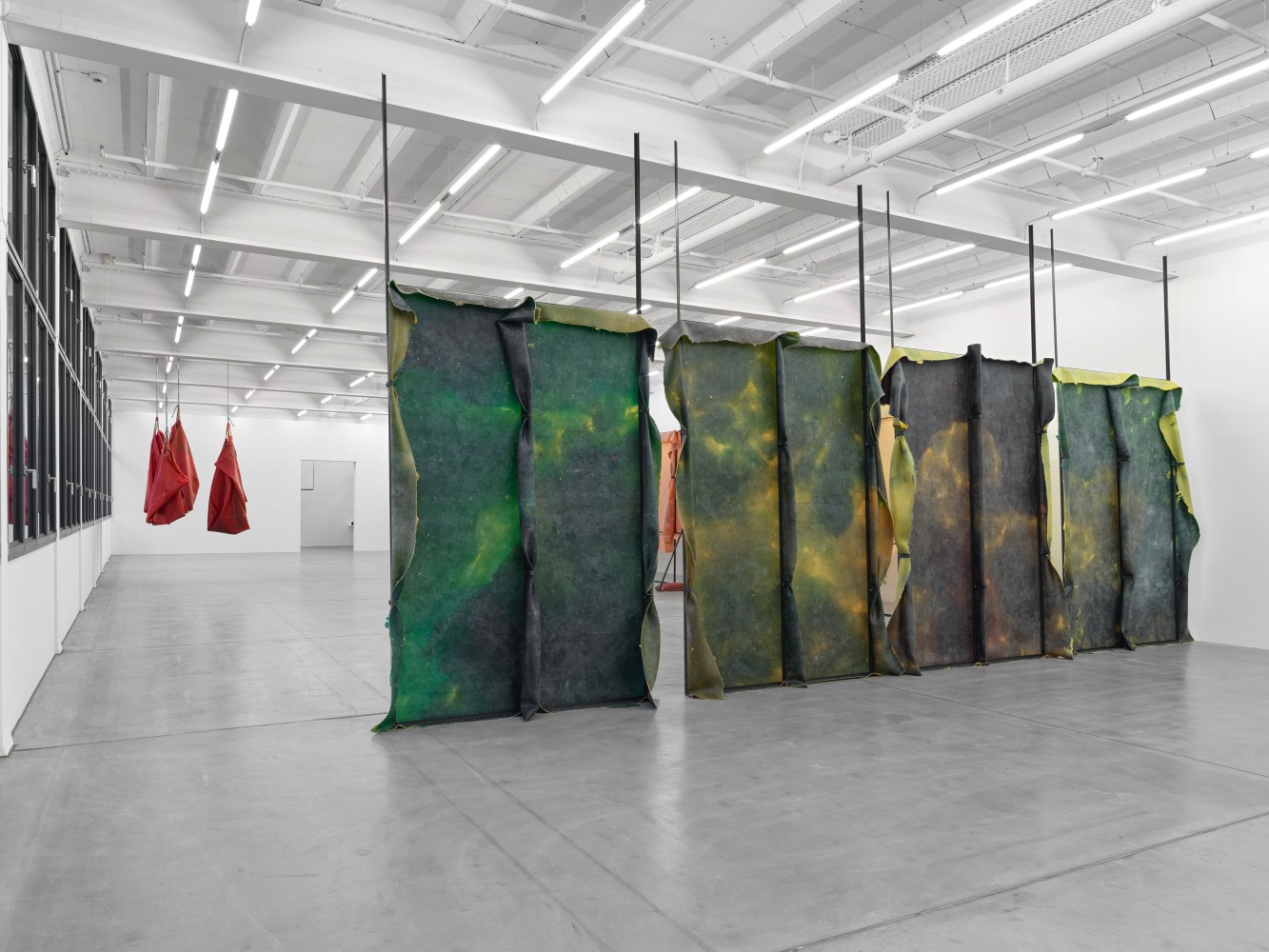 Installation view, Liesl Raff, A Corridor, a Room, and Four Dens, Galerie Eva Presenhuber, Maag Areal, Zurich, 2025