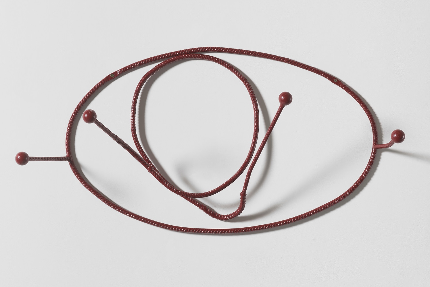 FRANZ WEST

Coathanger (Garderobe)
2002/2023
Construction steel with rust protection paint
47 x 93 x 26 cm / 18 1/2 x 36 5/8 x 10 1/4 in
WEST 59620