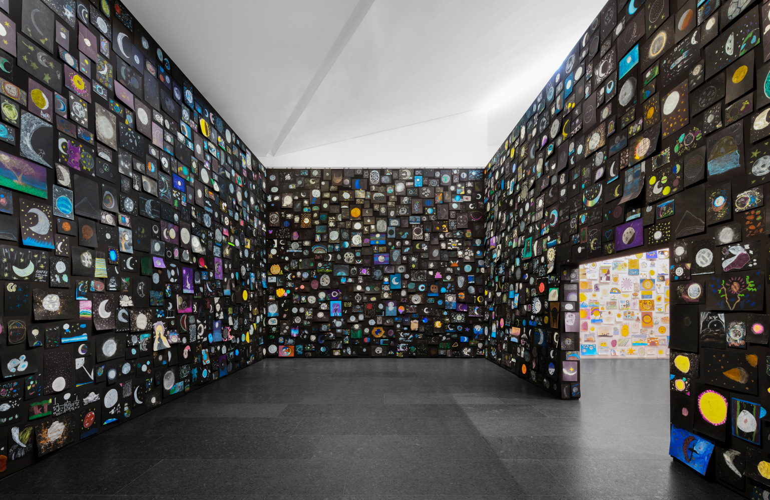 Installation view, Ugo Rondinone, long last happy, Arte Abierto, Mexico City, 2025