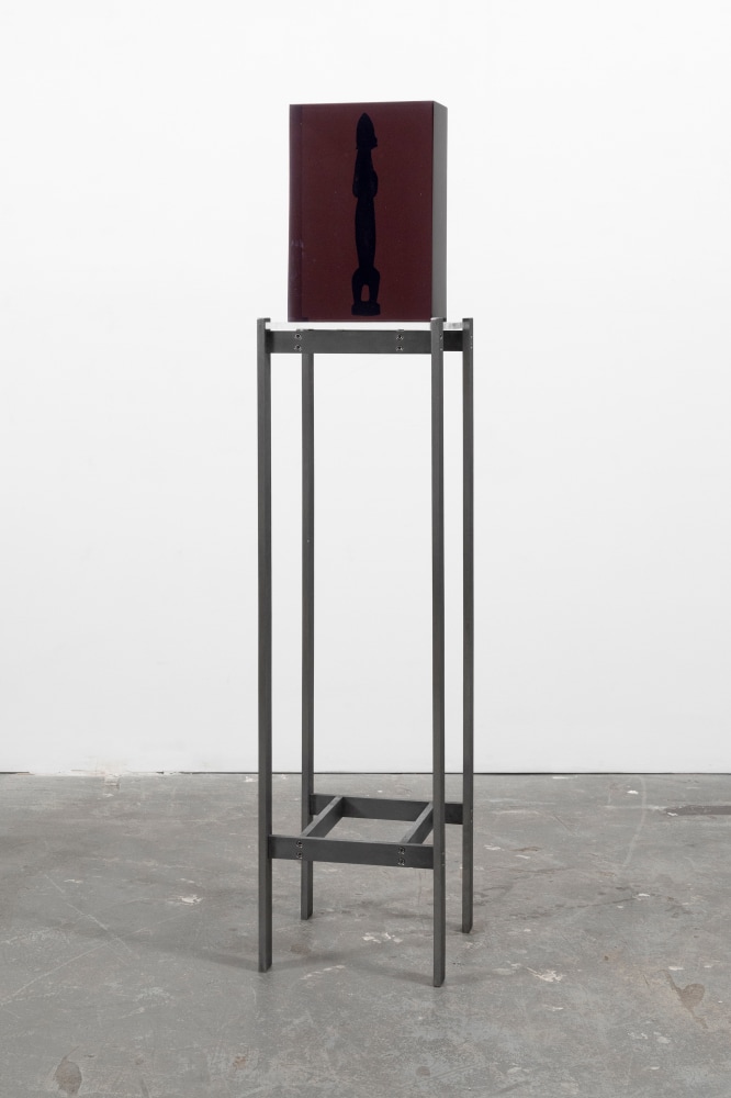 Silenced

2024

Wooden figure, polyurethane resin, steel, acrylic

Sculpture 38 x 12 x 25 cm / 15 x 4 3/4 x 9 7/8 in

Pedestal 112 x 30.5 x 31.5 cm / 44 1/8 x 12 x 12 3/8 in

&amp;copy; Matthew Angelo Harrison