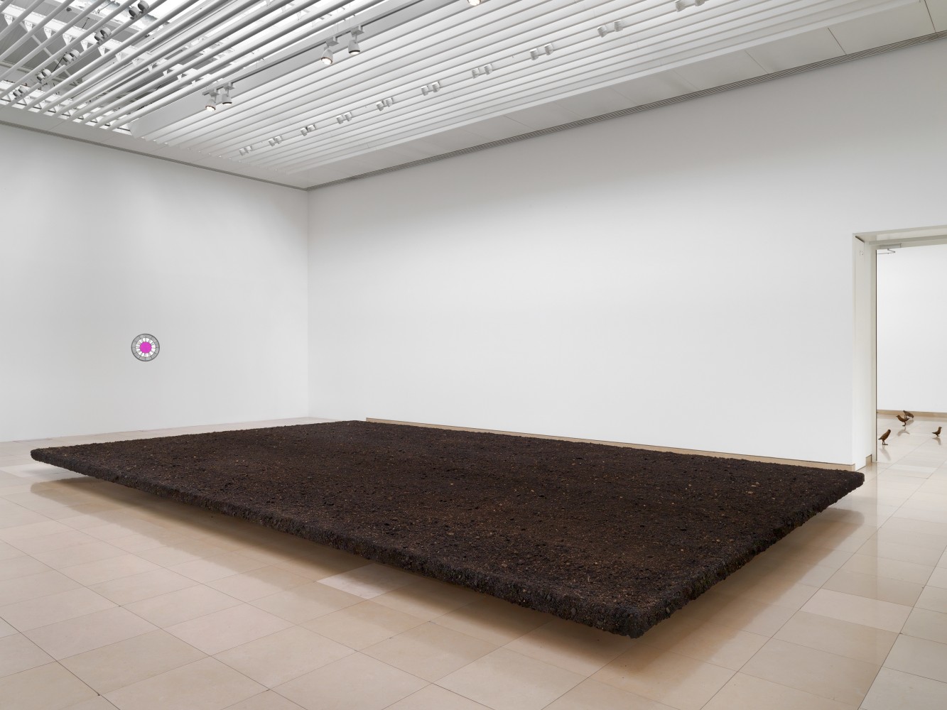 Installation view of sculptures by Ugo Rondinone