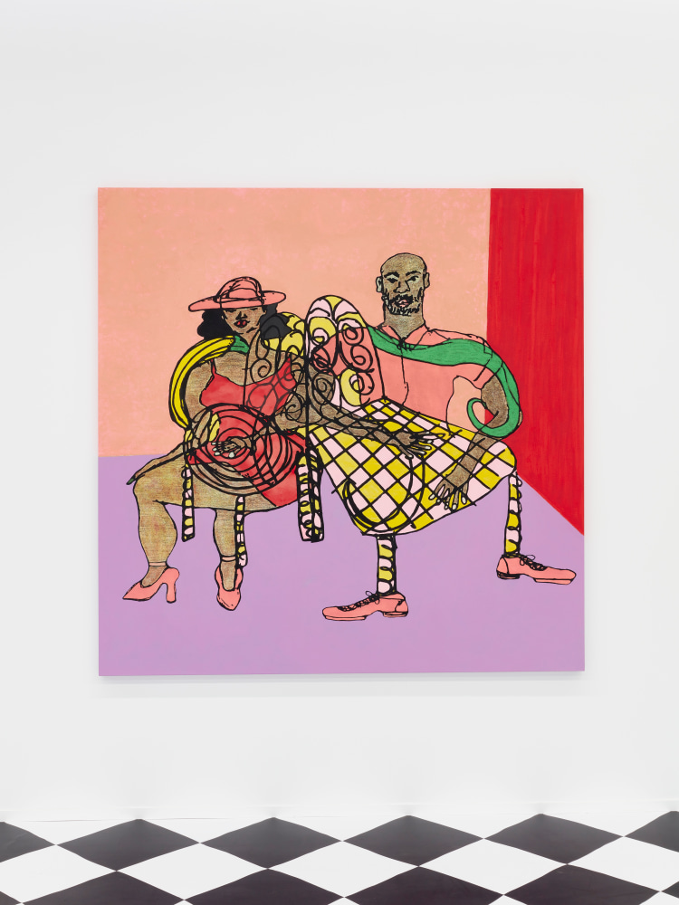 Installation view, Tschabalala Self,&amp;nbsp;Feed Me, Kiss Me, Need Me, Cultuurcentrum Strombeek, Grimbergen, 2023