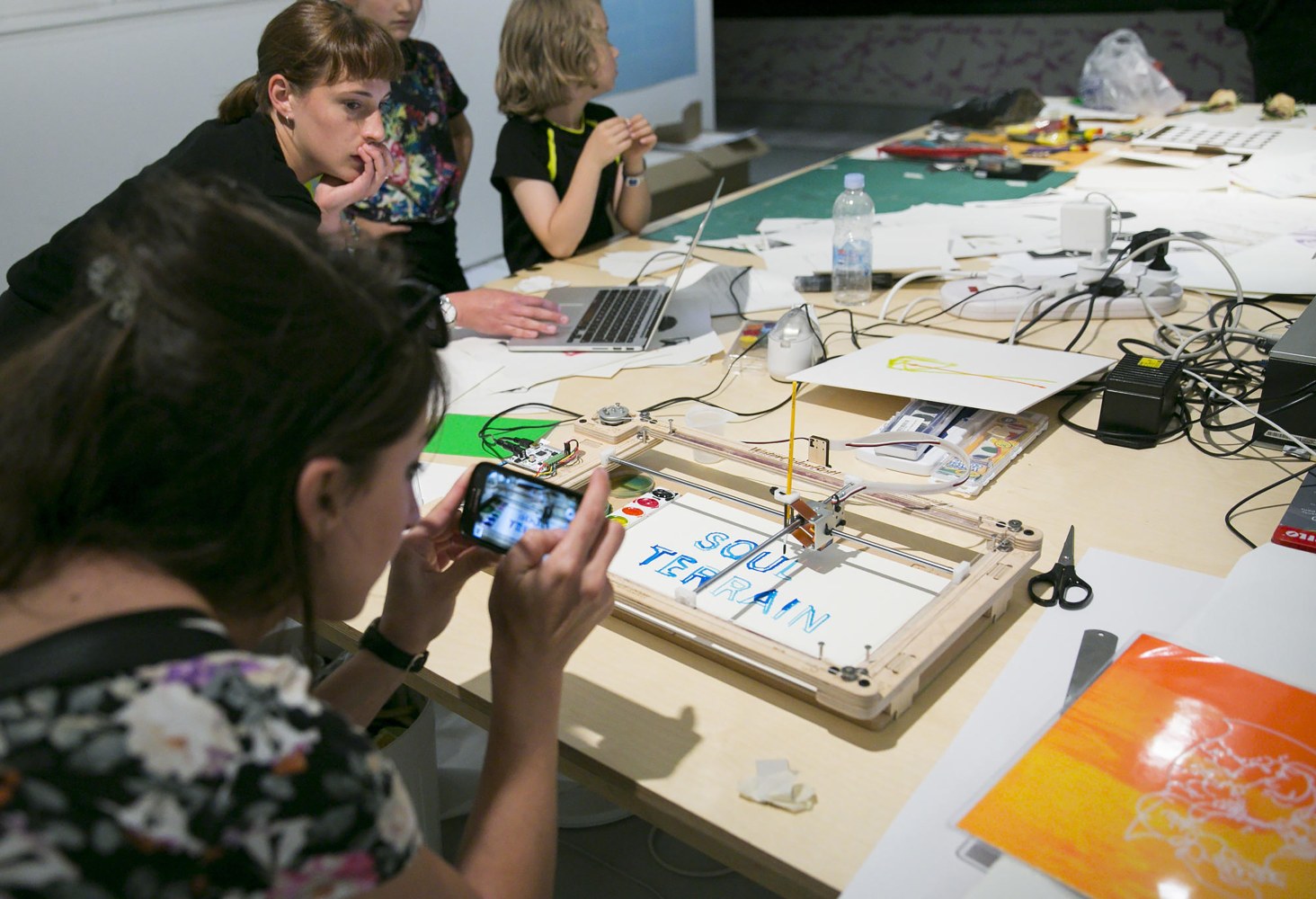 Installation view of living art installation by Doug Aitken