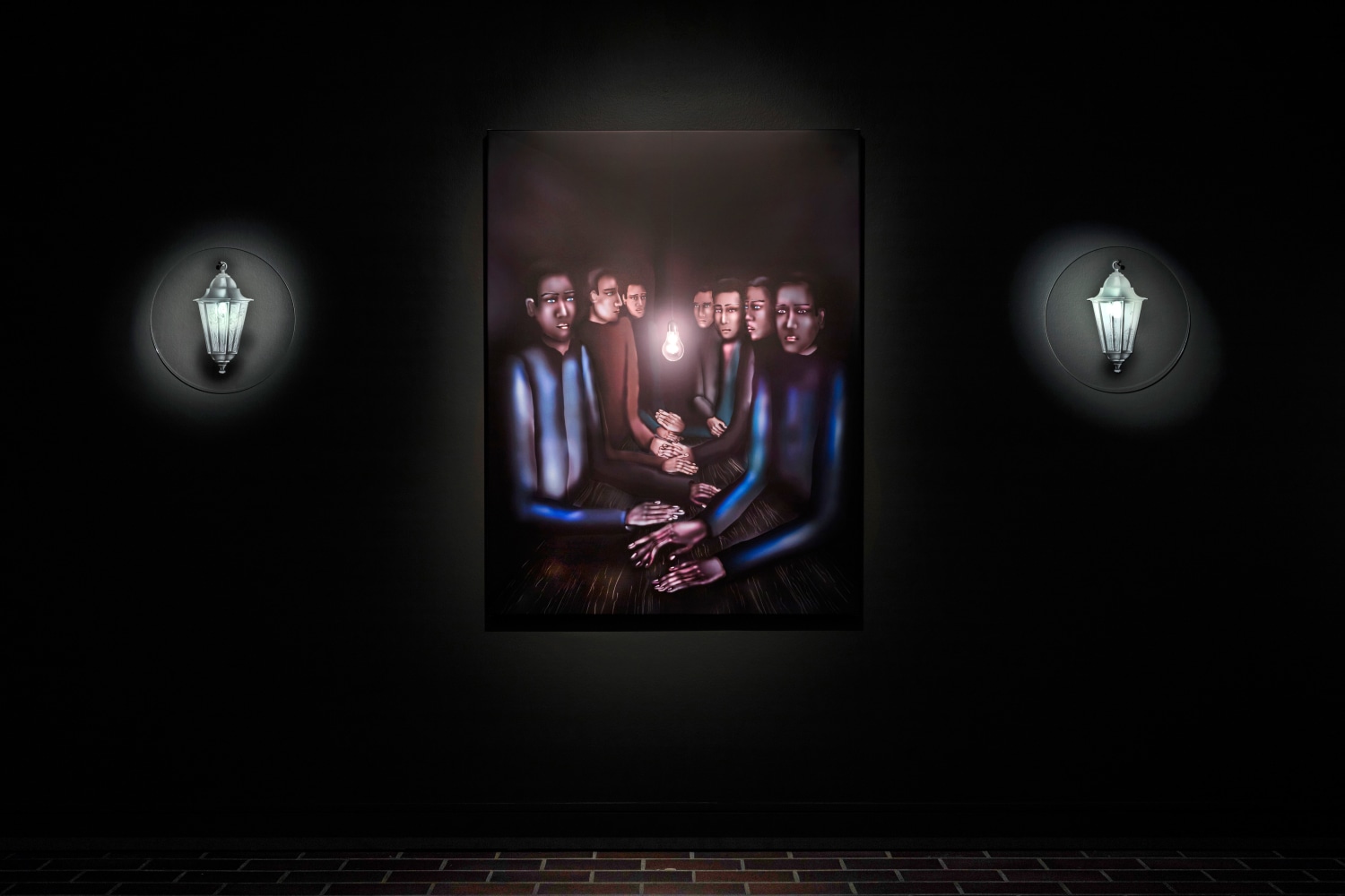 Installation view of Louisa Gagliardi paintings