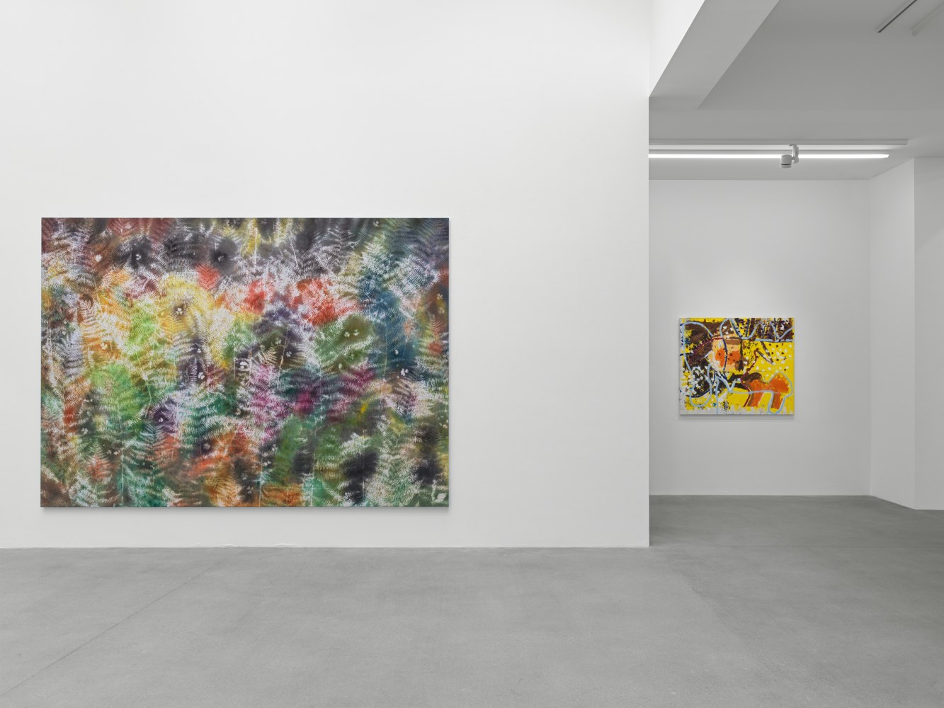 installation views of works by various artist