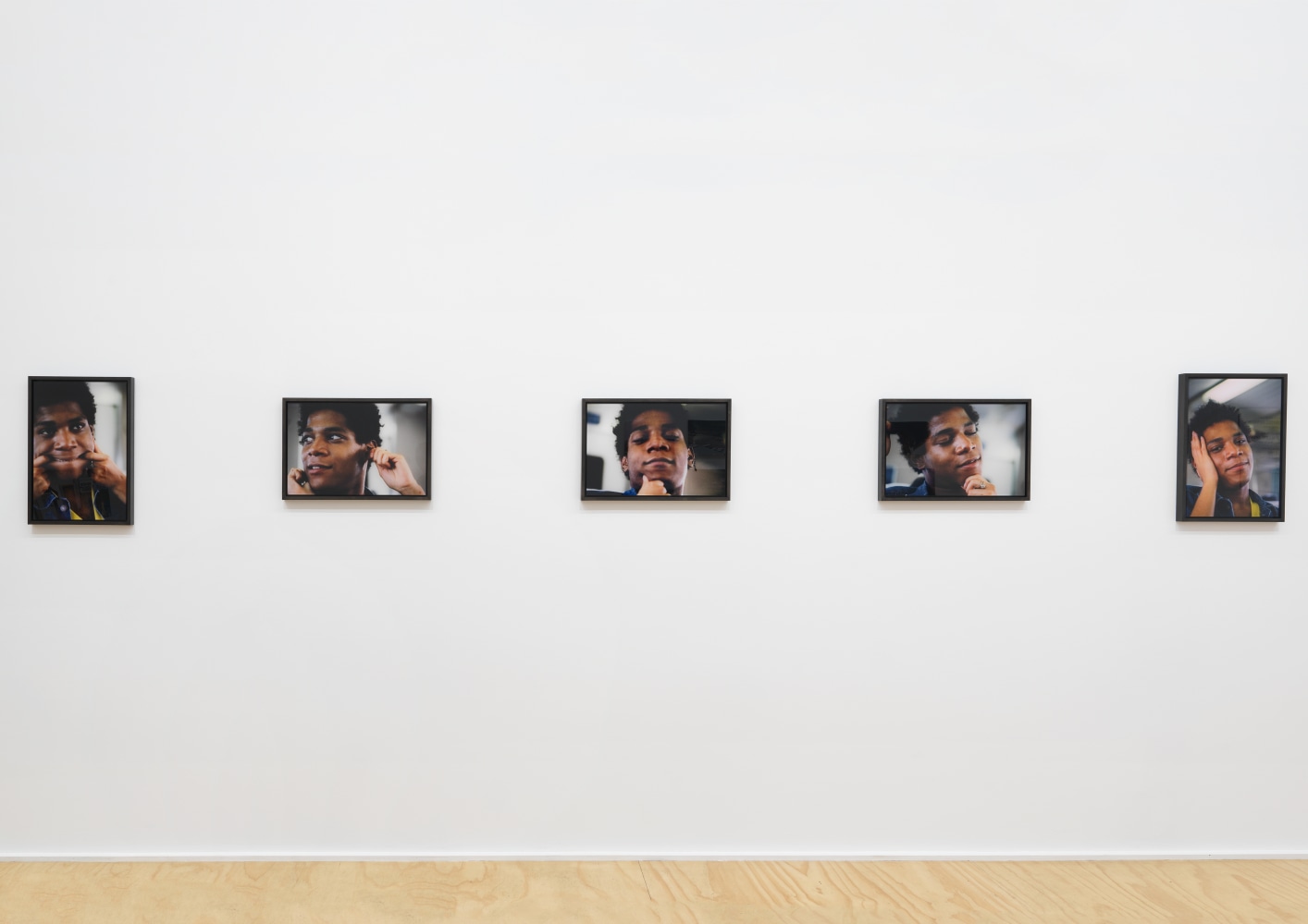 Installation view of photographs by Lee Jaffe