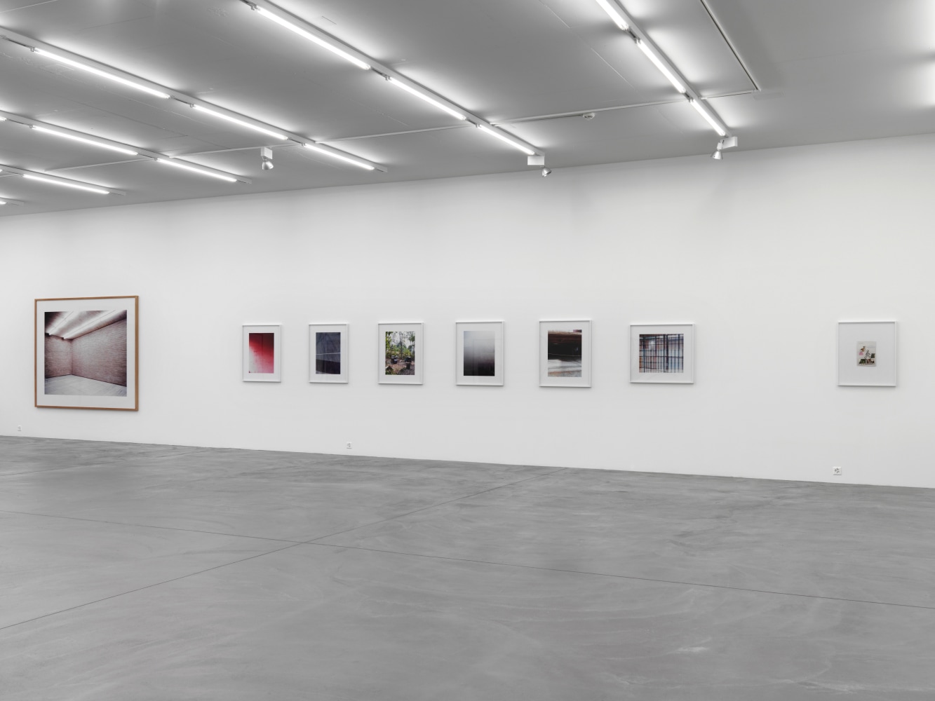Installation view of Candida Höfer photography exhibition