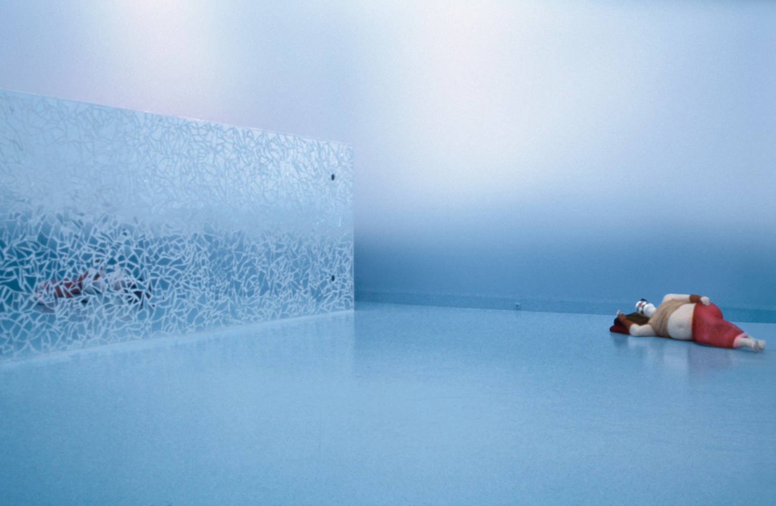 Installation view of sculptures by Ugo Rondinone