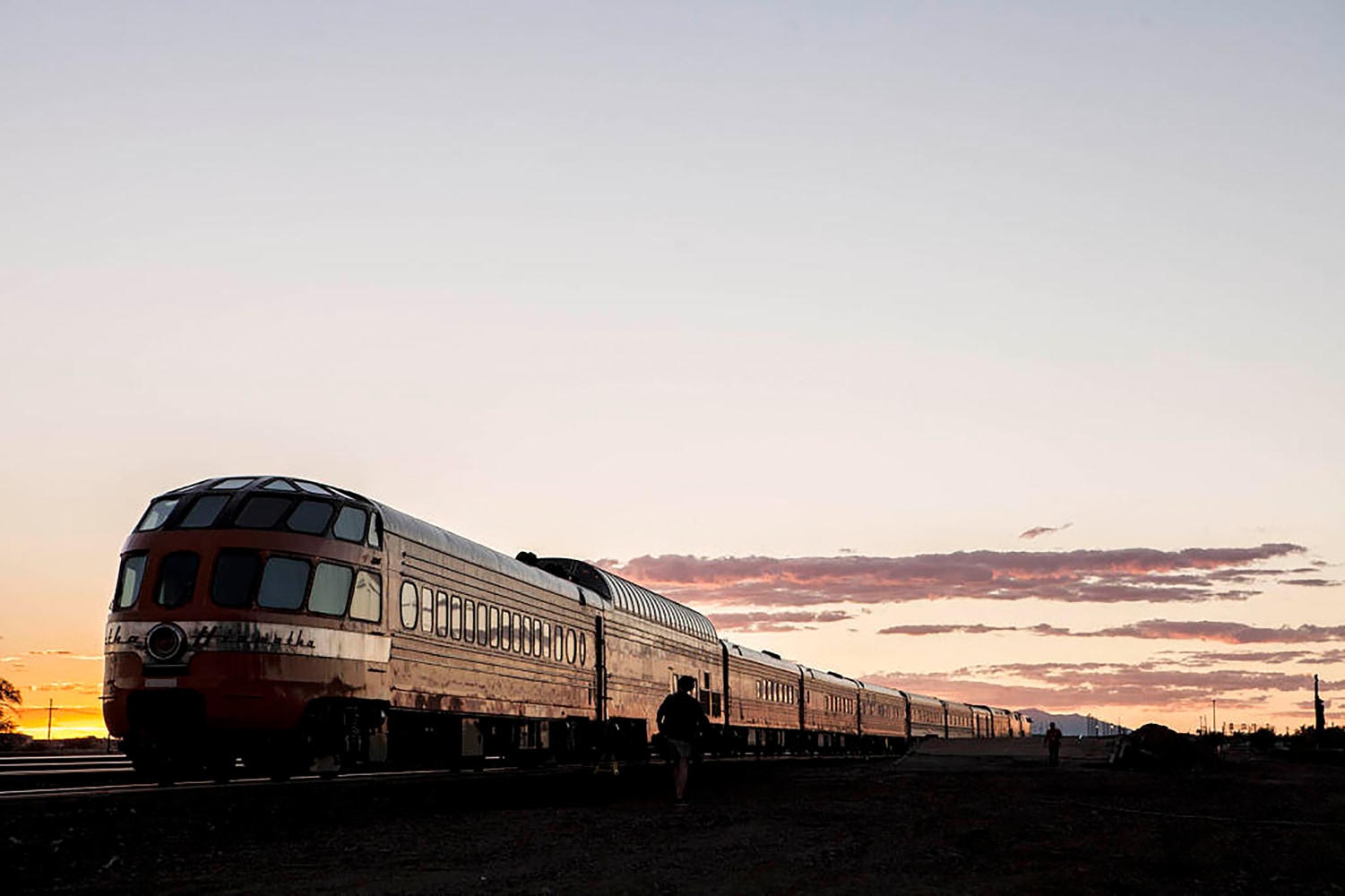 Installation view of living art installation by Doug Aitken