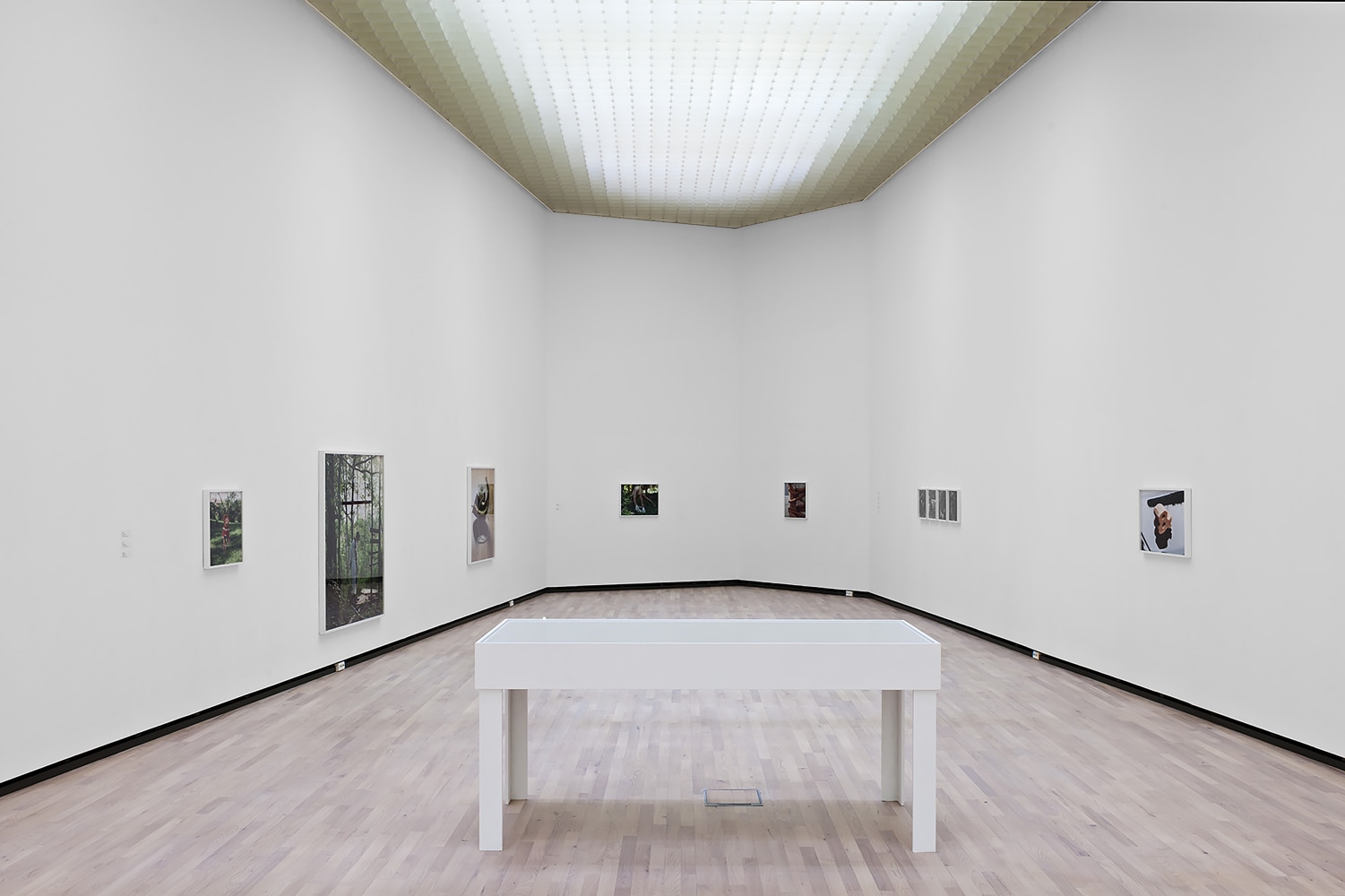 Installation view of photographs by Torbjørn Rødland