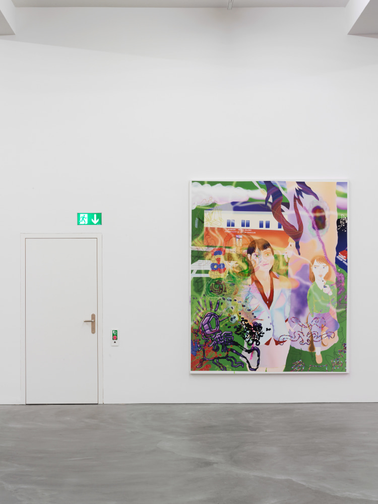 Installation view of Michael Williams paintings exhibition