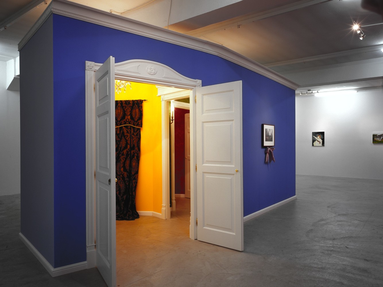 Installation view of Karen Kilimnik paintings and installation exhibition