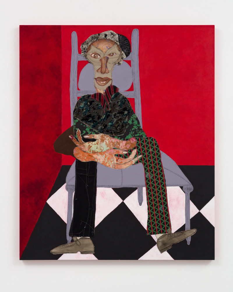 Work by Tschabalala Self