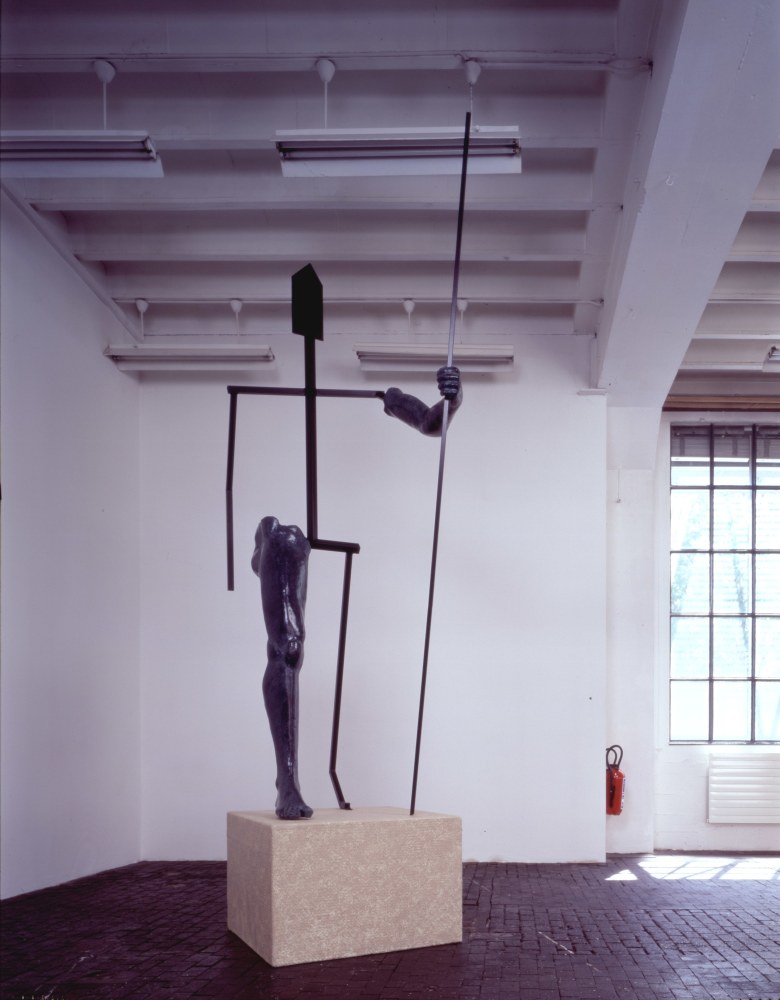 Valentin Carron Lasciatemi vivere la mia vita 2005 Metal, polystyrene, fiberglass, acrylic resin, paint 370 x 160 x 90 cm / 145 5/8 x 63 x 35 3/8 in