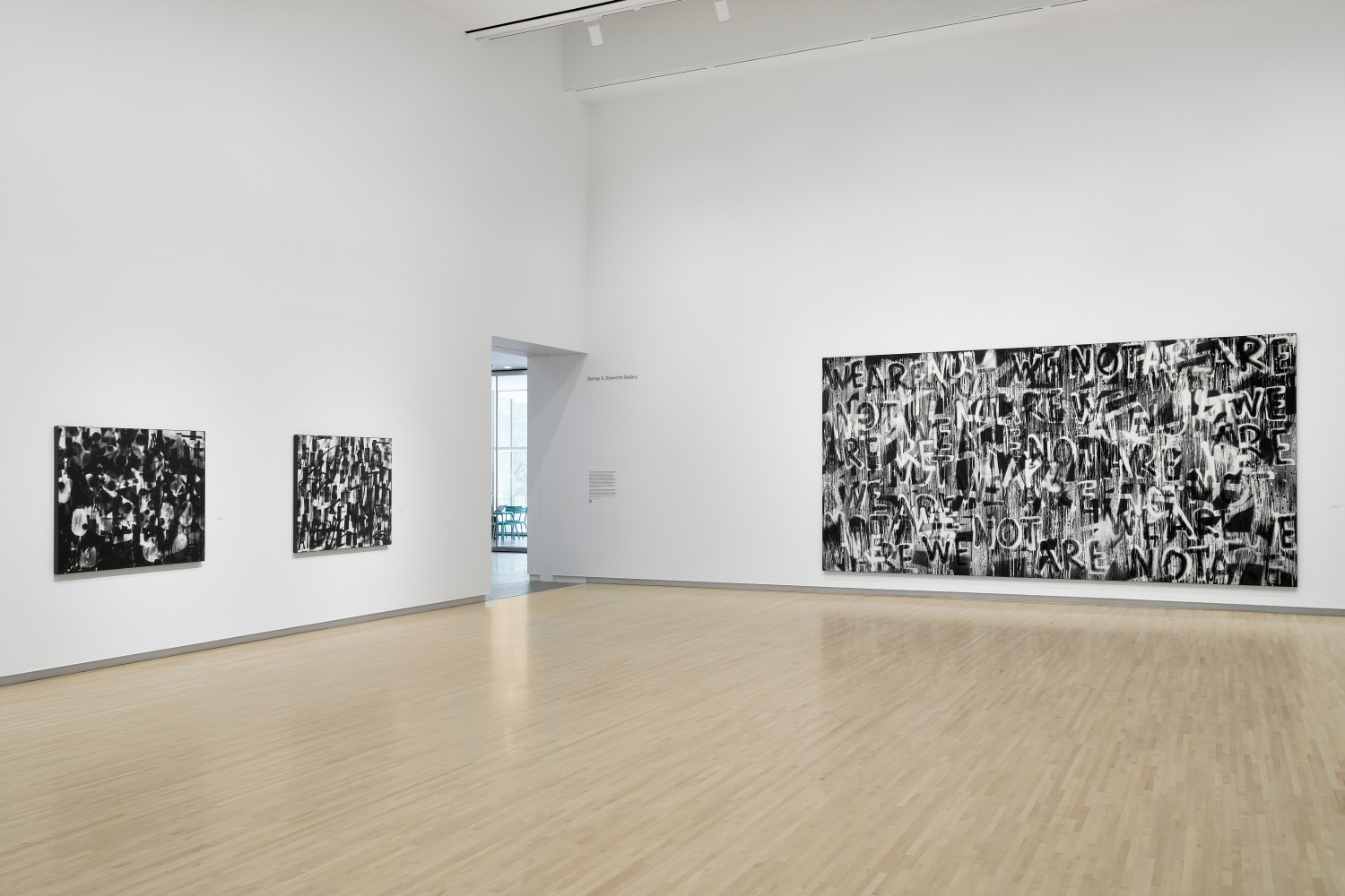 Installation view, Adam Pendleton, To Divide By, Mildred Lane Kemper Art Museum, St. Louis, 2023