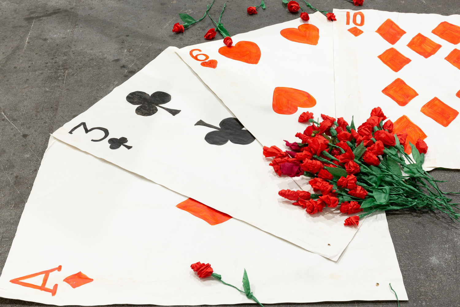 Installation view, Karen Kilimnik,&amp;nbsp;The Joker Episode of The Avengers, Art Basel Unlimited, Basel, 2024