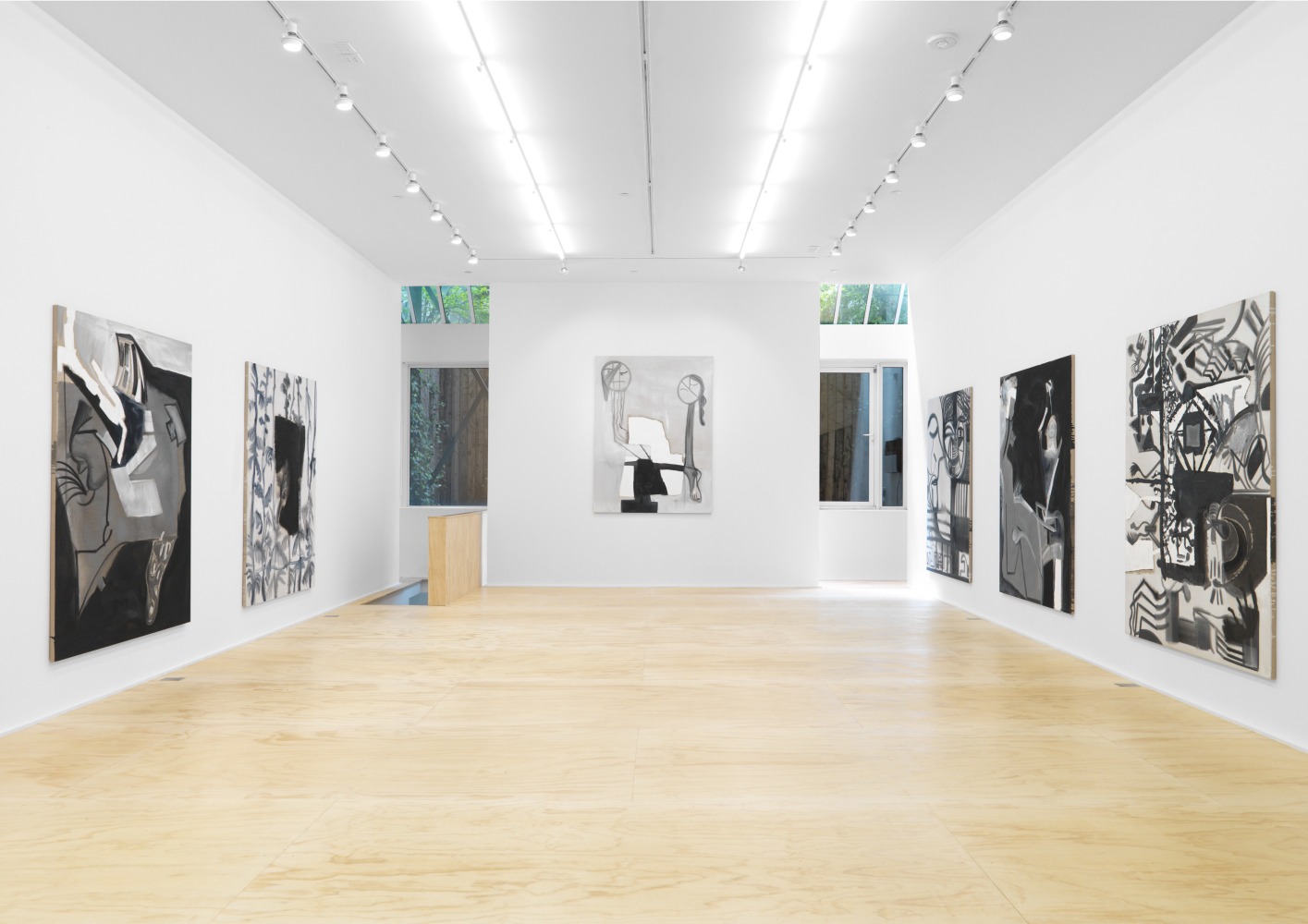 Installation view of Tobias Pils paintings exhibition