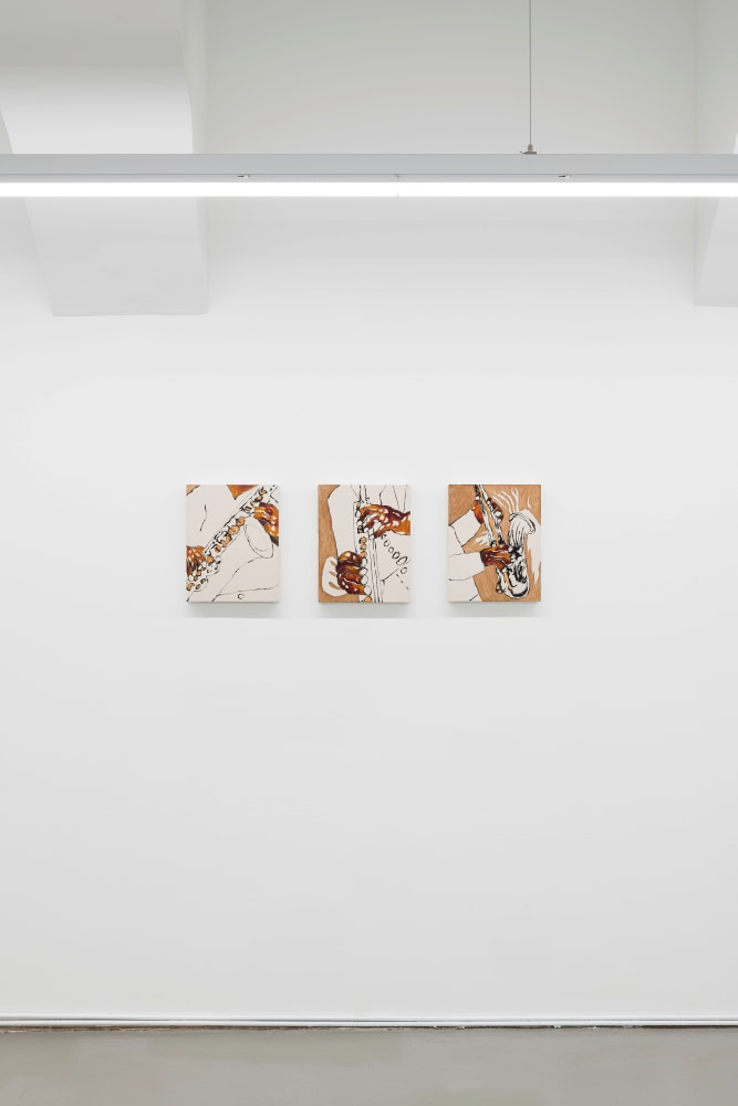Installation view, Chase Hall, Momma&amp;#39;s Baby, Daddy&amp;#39;s Maybe, Galerie Eva Presenhuber, Vienna, 2025